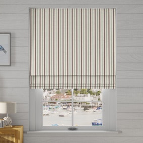 Coastal Salcombe Stripe Made to Measure Roman Blind