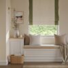 Luna Bordered Blackout Roman Blind